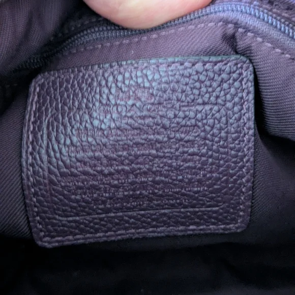Coach Purple Shoulder Bag - Picture 13 of 16
